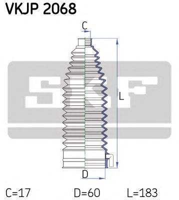 VKJP 2068 SKF - Пильовик привідного валу1